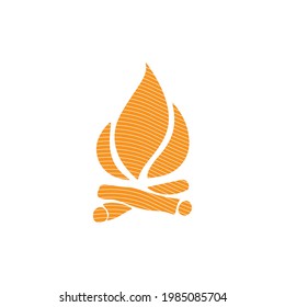 Fire stove logo vector simple