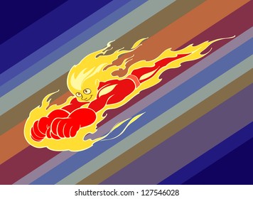 Fire superhero