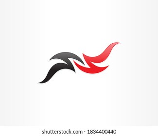 Fire symbol for company logo design template
