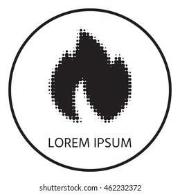Fire symbol. Element for your design.