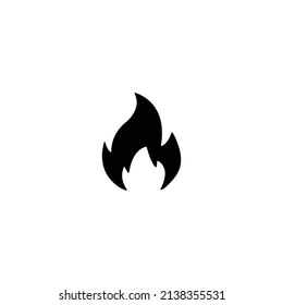 Feuersymbol. Flammensymbol, Vektorsymbol brennen