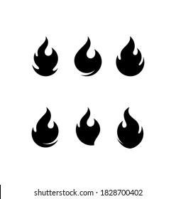 Feuersymbol, Feuersymbol, Flammenanzeige, Vektorgrafik