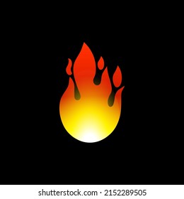 fire symbol icon vector illustration.eps 10