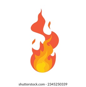 fire symbol icon vector illustration