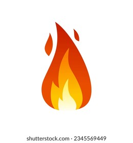 fire symbol icon vector illustration