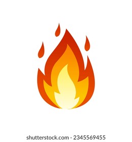 fire symbol icon vector illustration