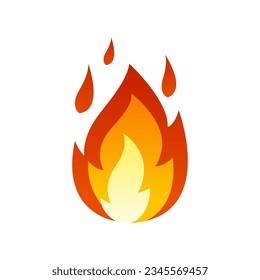 fire symbol icon vector illustration