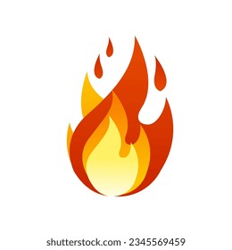 ilustración vectorial de símbolo de incendio