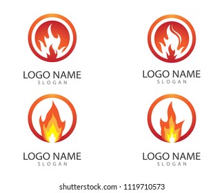 Fire symbol illustration design