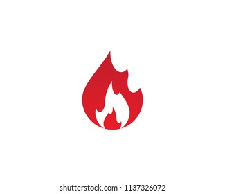 Fire symbol illustration design