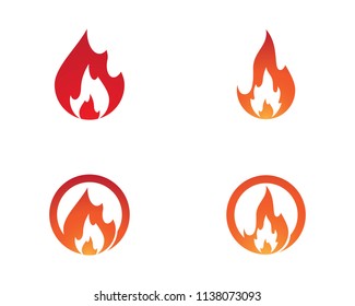 Fire symbol illustration design