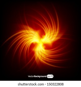 Fire symbol. Isolated. eps10.