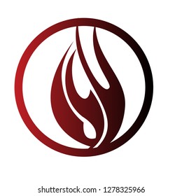 fire symbol with unique character