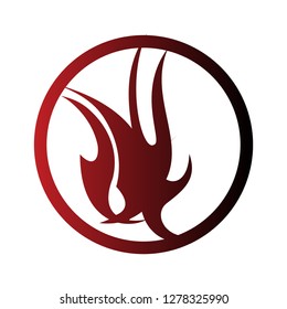 fire symbol with unique character