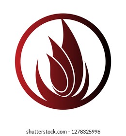 fire symbol with unique character