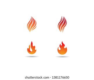 Fire symbol vector icon illustration