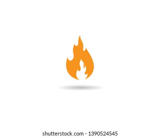 Fire symbol vector icon illustration