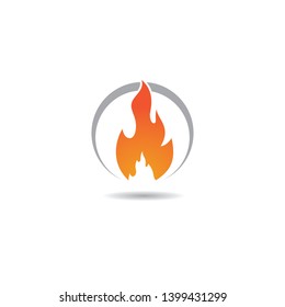 Fire symbol vector icon illustration
