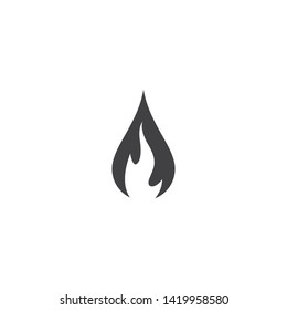 Fire symbol vector icon illustration
