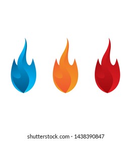 Fire symbol vector icon illustration