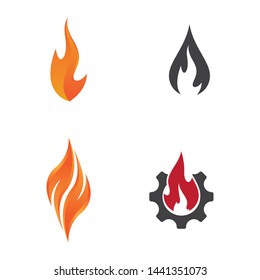 Fire symbol vector icon illustration