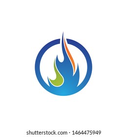Fire symbol vector icon illustration
