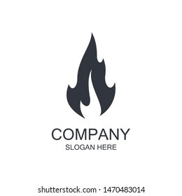 Fire symbol vector icon illustration