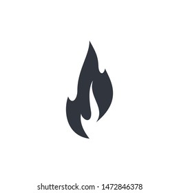 Fire symbol vector icon illustration
