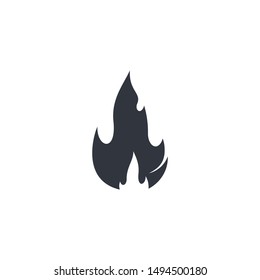 Fire symbol vector icon illustration