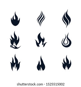 Fire symbol vector icon illustration