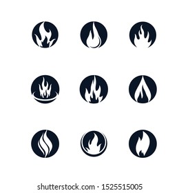 Fire symbol vector icon illustration