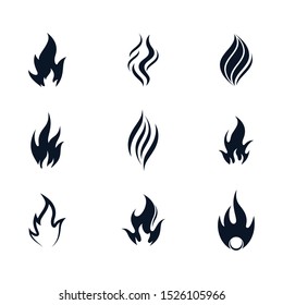 Fire symbol vector icon illustration