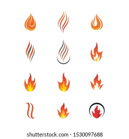 Fire symbol vector icon illustration