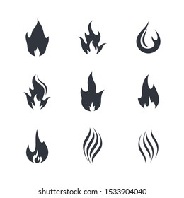 Fire symbol vector icon illustration