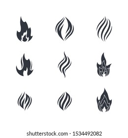 Fire symbol vector icon illustration