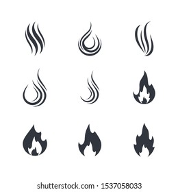 Fire Symbol Vector Icon Illustration Stock Vector (Royalty Free ...