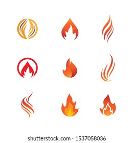Fire symbol vector icon illustration