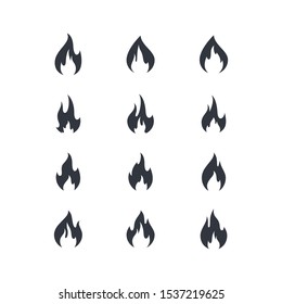 Fire symbol vector icon illustration