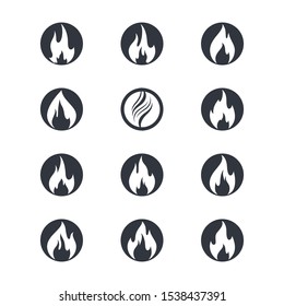 Fire symbol vector icon illustration