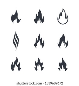 Fire symbol vector icon illustration