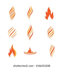 Fire symbol vector icon illustration