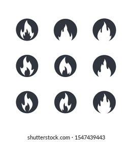 Fire symbol vector icon illustration