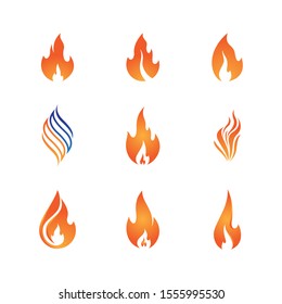 Fire symbol vector icon illustration