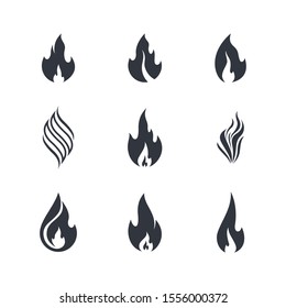 Fire symbol vector icon illustration
