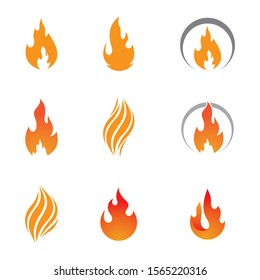 Fire symbol vector icon illustration