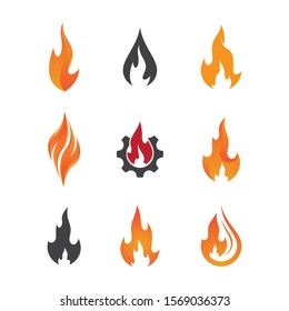 Fire symbol vector icon illustration