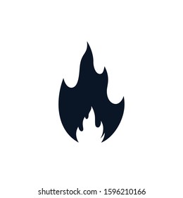 Fire symbol vector icon illustration