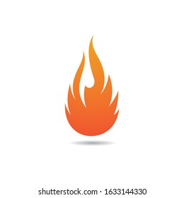 Fire symbol vector icon illustration