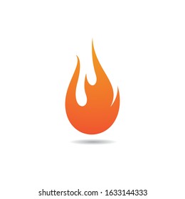 Fire symbol vector icon illustration