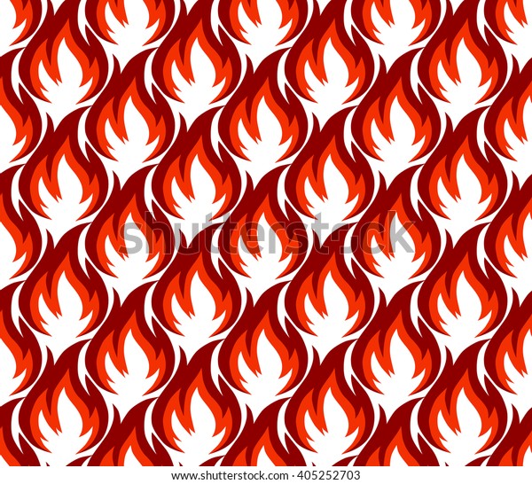Fire symbols seamless\
pattern. Vector illustration. Spurts of flame. Red, orange fire\
symbol.  Vector fire seamless background for web pages, wallpaper,\
packaging. 